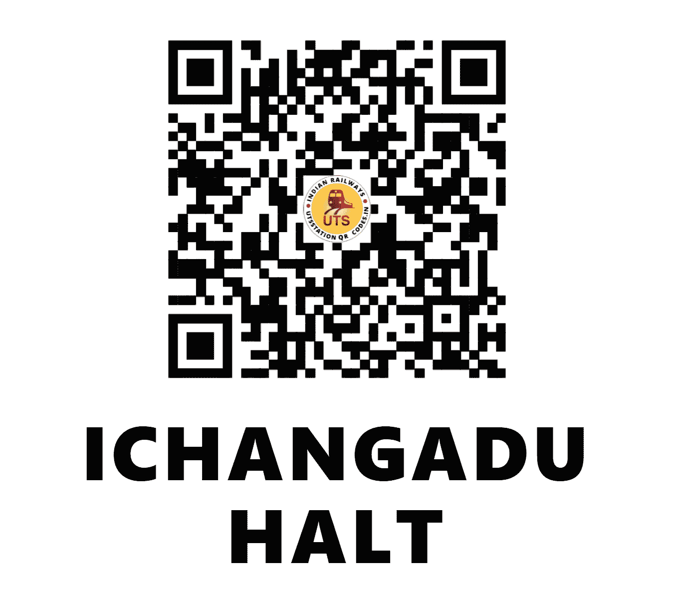 UTS QR Code for ICHANGADU HALT - ICGH - SR (TAMIL NADU)
